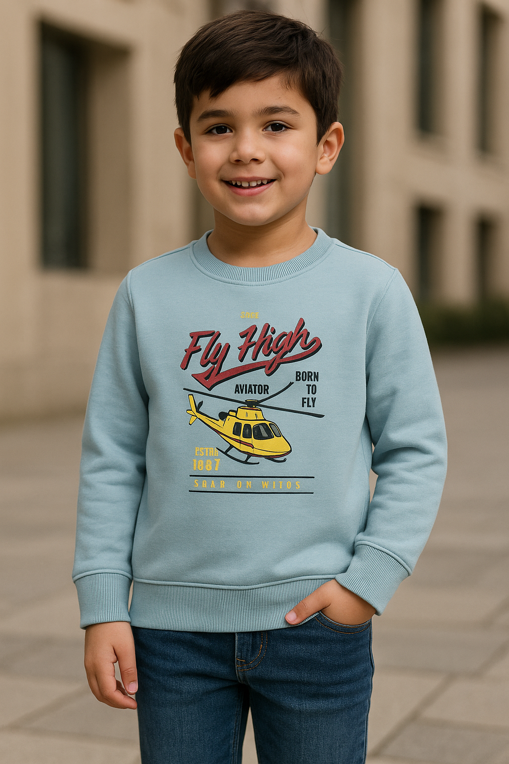 Flying Helicopter Sweatshirt