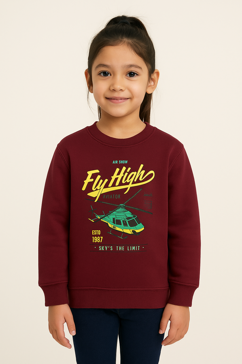 Flying Helicopter Sweatshirt